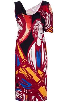 Balenciaga Bordeaux Dress - Lyst