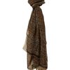 Biba Long Logo Leopard Print Scarf in Brown (black) - Lyst