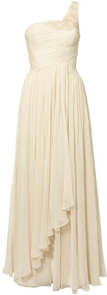 Biba Chloe One Shoulder Beaded Maxi Bridal Gown - Lyst