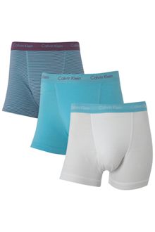 Calvin Klein 3 Pack Stripe Trunk - Lyst