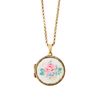 Cath Kidston Cath Kidson Round Floral Locket in Blue (brass) - Lyst