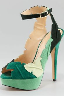 Charlotte Olympia Leaf Me Alone Anklestrap Sandal - Lyst
