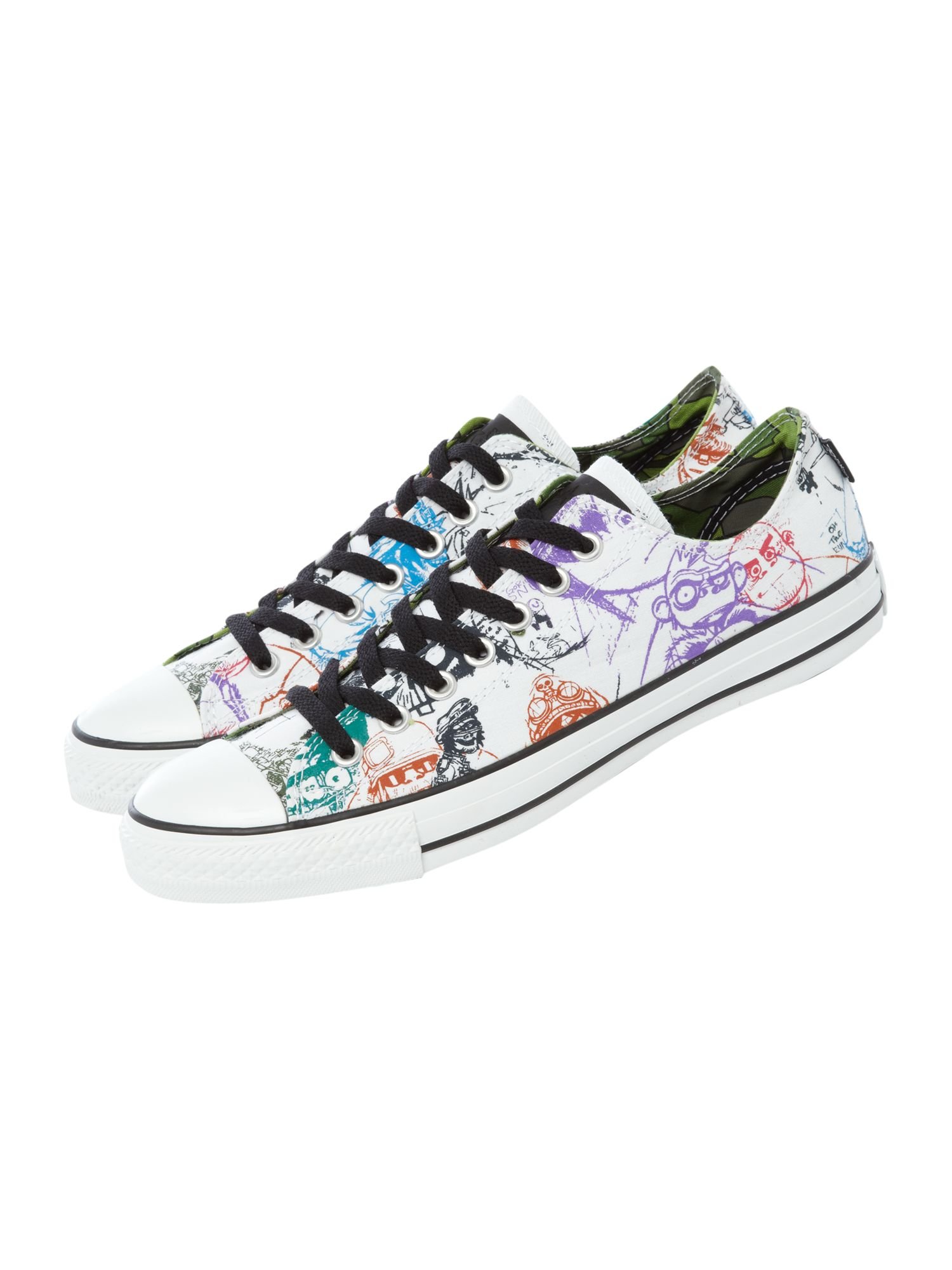 Converse Gorillaz Chuck Taylor All Star Low Top in Multicolor for Men (white) | Lyst