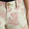 Current/elliott Mid Rise Skinny Stiletto Rose Print Jean in Pink (rose) - Lyst