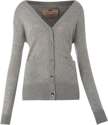 Day Birger Et Mikkelsen Day Cashmere Blend Cardigan in Gray (dark grey) - Lyst