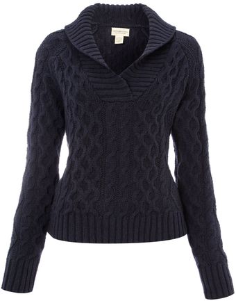  Long Sleeve Fisherman Cable Shawl 