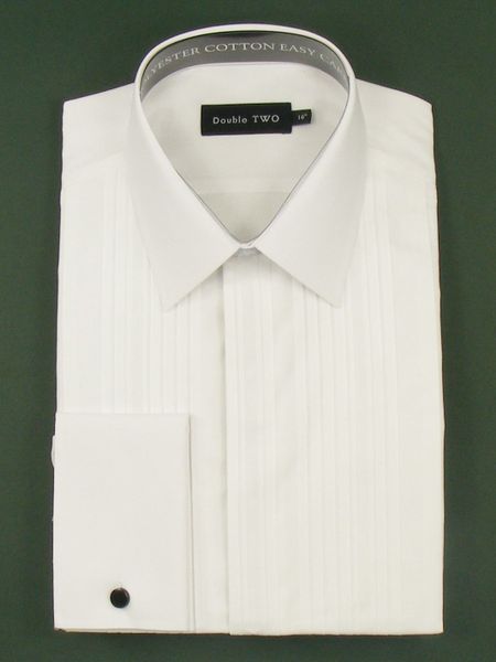 Double Two King Size Plisse Front Dress Shirt in White for Men - Lyst