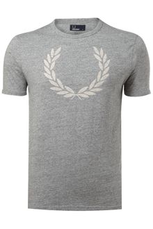 Fred Perry Marl Laurel T-shirt - Lyst