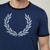 Fred Perry Marl Laurel Tshirt in Blue for Men (indigo) - Lyst