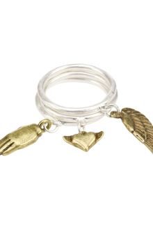 French Connection Hnd Hrt Wng Rings - Lyst