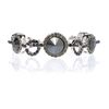 Gemini Bracelet Made with Swarovski Crystal in Gray (black) - Lyst