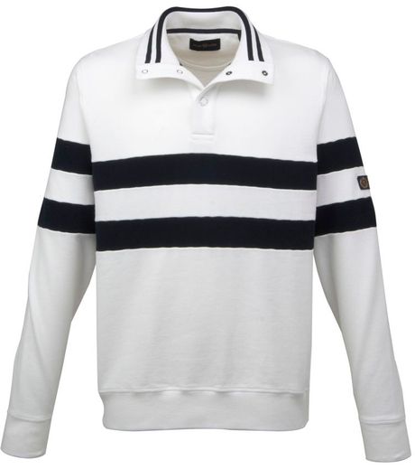 Henri Lloyd Kemper Half Button Sweat in White for Men - Lyst