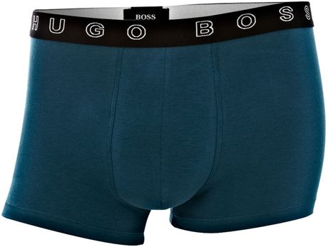 Hugo Boss Logo Waistband Underwear Trunk in Blue for Men (navy) - Lyst
