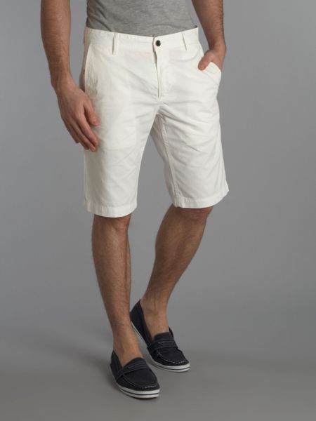 chino shorts white