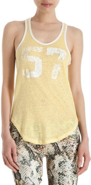 Isabel Marant Team Tank in Yellow - Lyst
