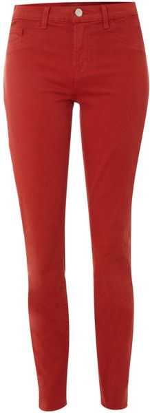 J Brand Mid Rise Skinny Ankle Jeans - Lyst