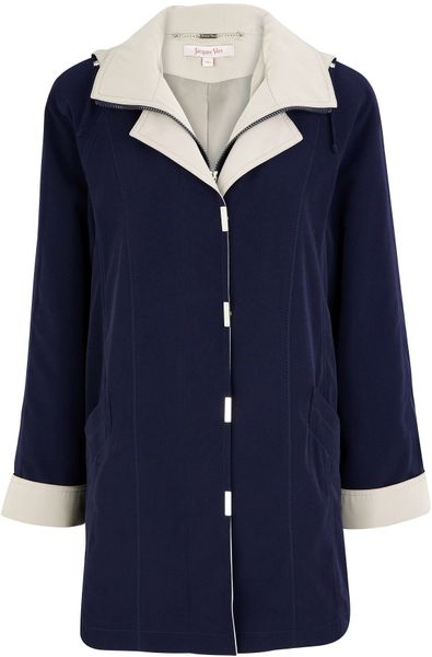 Jacques Vert Navy Raincoat in Blue (navy) - Lyst