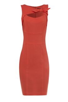 Jane Norman Bow Front Shift Dress - Lyst