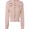 Jane Norman Canvas Mix Bomber in Pink - Lyst