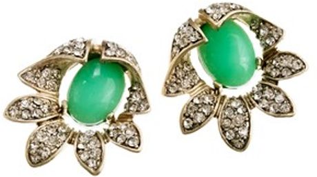 J.crew Bellflower Earrings in Green (spearmint) - Lyst