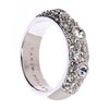 Karen Millen Karen Millen 3 Stone Encrusted Ring in Beige (silver) - Lyst