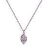 Karen Millen Karen Millen Pyramid Pendant in Gray (silver) - Lyst