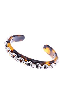 Karen Millen Narrow Custom Chain Cuff - Lyst