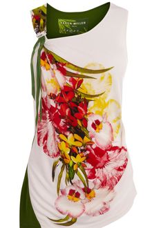 Karen Millen Printed Floral Customised Tshirt - Lyst