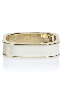 Kate Benjamin Ivory Enamel Square Bracelet - Lyst