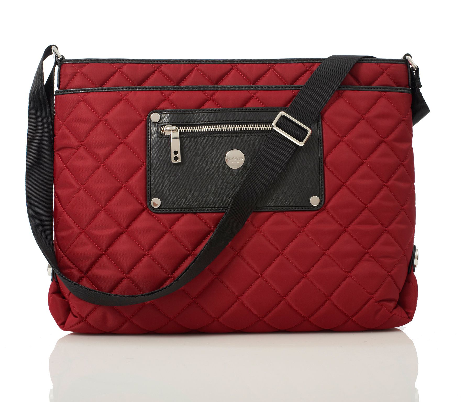 Knomo Silvi Berry Inches Quilted Nylon Cross Body Bag in Brown (berry) | Lyst