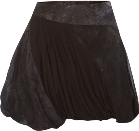 Black Puffball Skirt