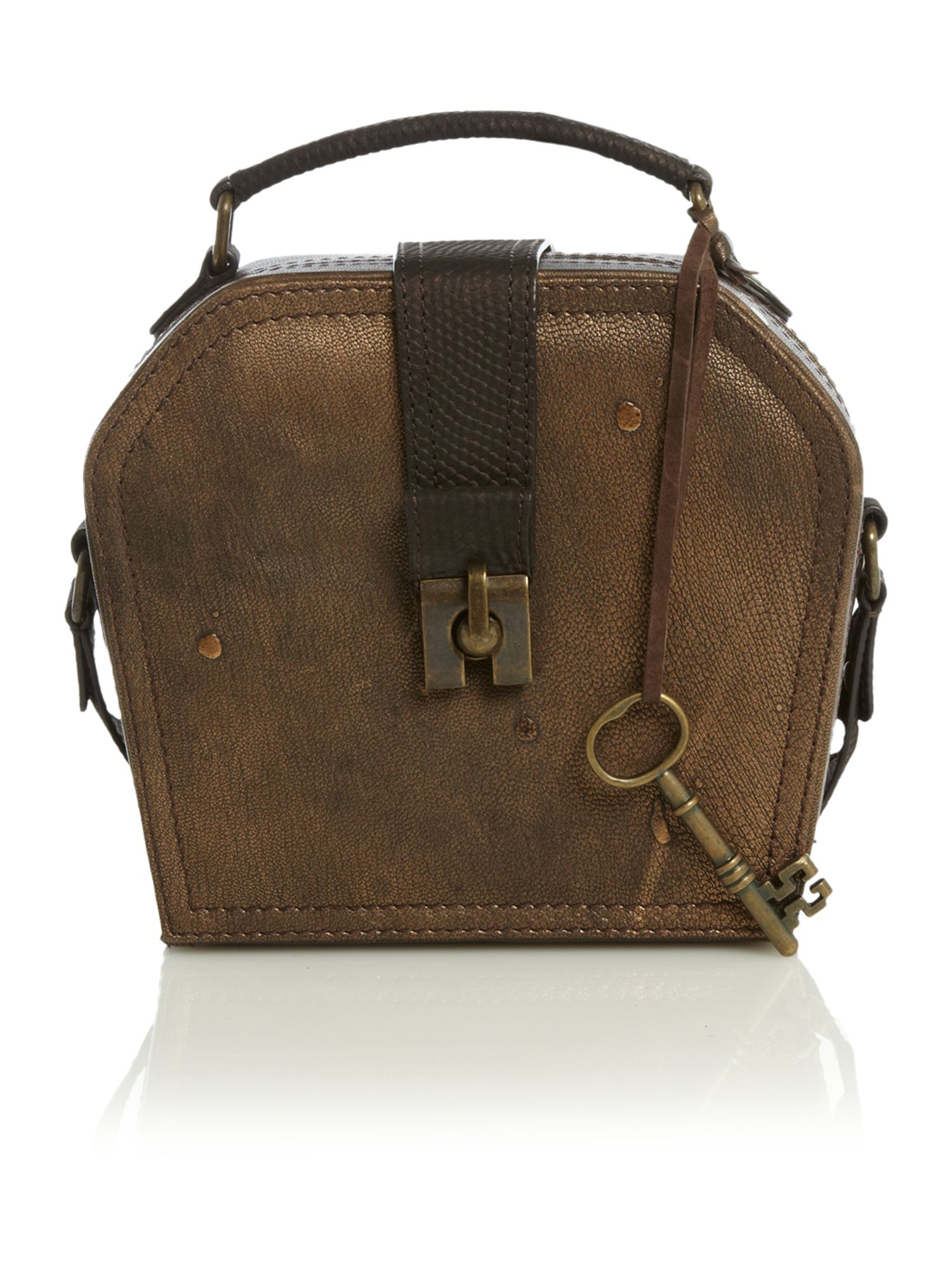 Label Lab Zadie Hard Case Crossbody Bag in Brown (bronze) Lyst