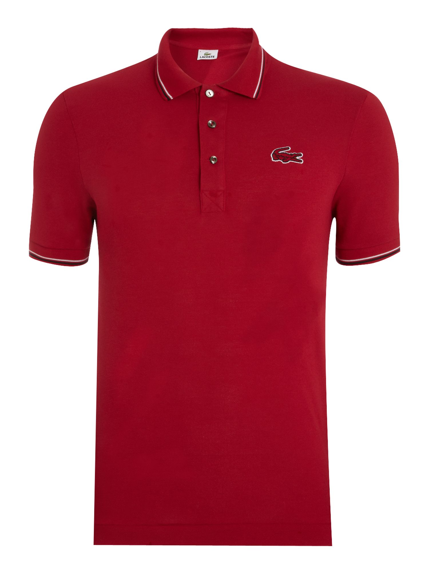 lacoste burgundy polo shirt