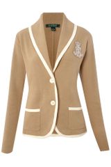 Lauren by Ralph Lauren Loral Blazer with Crest