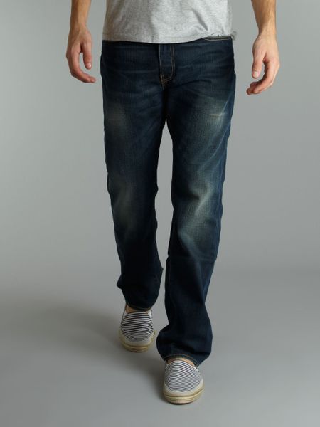 Levi&#39;s 505 Straight Fit Jeans in Blue for Men (denim) | Lyst