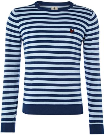  Striped Crew Neck Jumper 