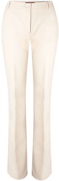 Max Mara Studio Marruca Cotton Mix Boot Flare Trousers - Lyst