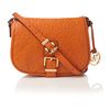 Michael By Michael Kors Saddle Ortrich Print Cross Body in Orange - Lyst