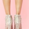 Nasty Gal Lita Spike Platform Boot Bone Suede in White (bone) - Lyst
