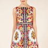 Oasis Oasis Scarf Print Full Skirted Dress in Multicolor (multi-coloured) - Lyst