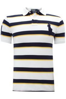 Polo Ralph Lauren Slim Fitted Varsity Striped Polo Shirt - Lyst