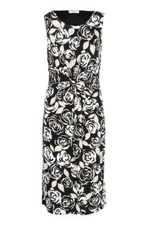 Precis Petite Monochrome Rose Print Dress - Lyst