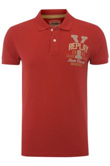 Replay Short Sleeved Polo Shirt - Lyst