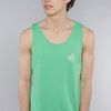 Rvca The Messenger Vintage Dye Tank in Kelly Green in Green for Men - Lyst