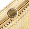 Stella Mccartney Satinlined Perforated Box Clutch in Gold - Lyst