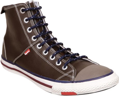 Superdry Super Ser Hitop in Brown for Men - Lyst