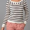 Tommy Hilfiger Nina Long Sleeved Stripe Sweater in Beige (cream) - Lyst