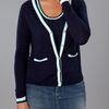 Tommy Hilfiger Waverly Tipping Cardigan in Blue (navy) - Lyst