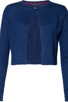 Tommy Hilfiger Zephyr Cropped Cardigan - Lyst