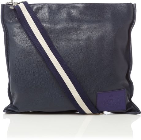 Vivienne Westwood Large Messenger Bag in Blue for Men (navy) - Lyst